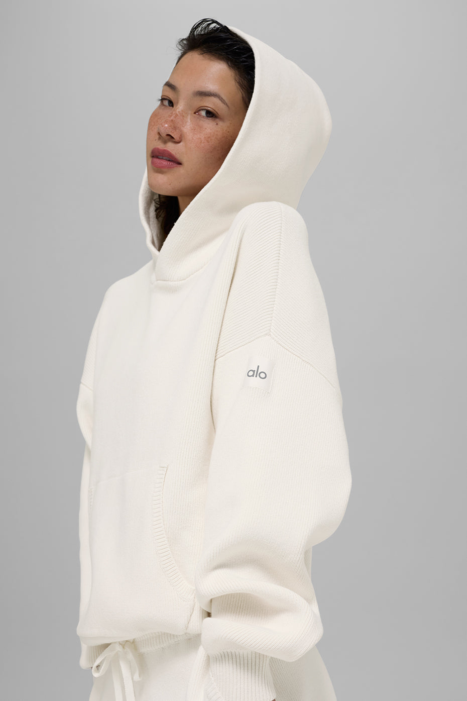 Scholar Hooded Sweater - Ivory - Image 3
