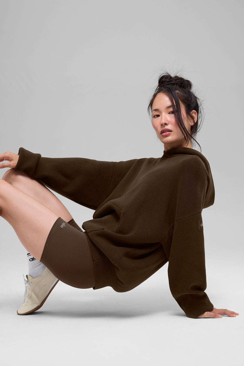 Scholar Hooded Sweater - Espresso - Image 4