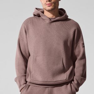 Scholar Hooded Sweater - Mushroom Heather