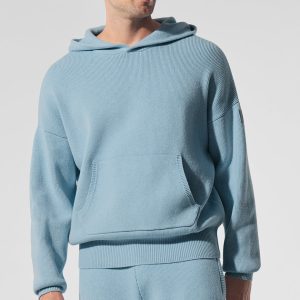 Scholar Hooded Sweater - Celestial Blue Heather