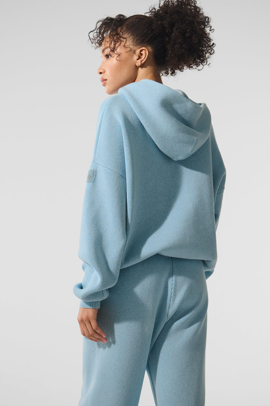 Scholar Hooded Sweater - Celestial Blue Heather - Image 3