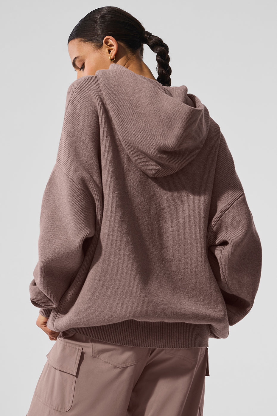 Scholar Hooded Sweater - Mushroom Heather - Image 2