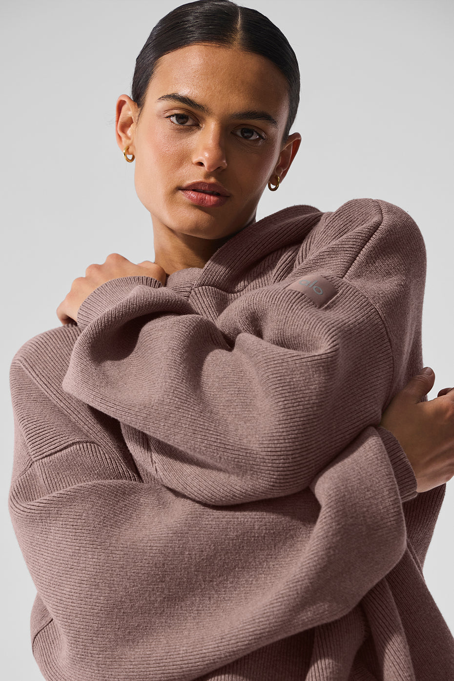 Scholar Hooded Sweater - Mushroom Heather - Image 4