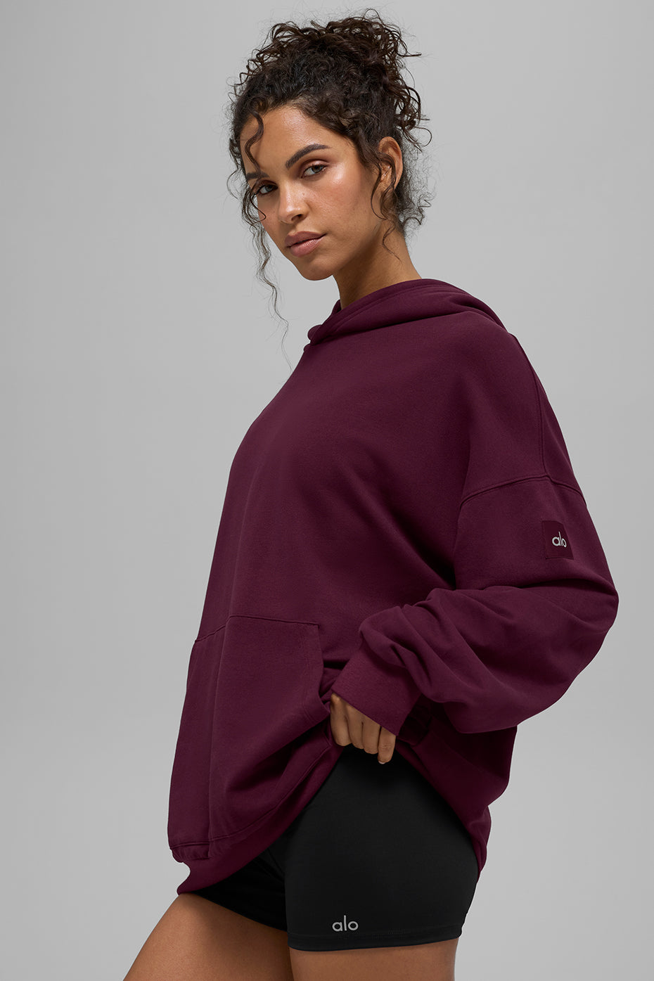Double Take Hoodie - Burgundy - Image 3