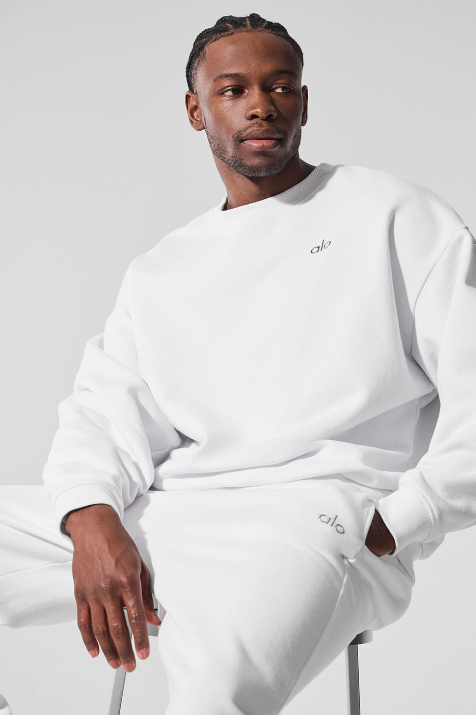 Accolade Crew Neck Pullover - White - Image 4