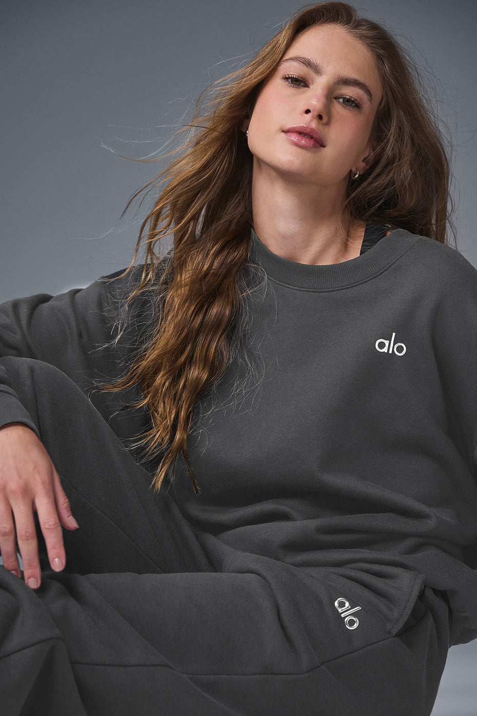 Accolade Crew Neck Pullover - Anthracite - Image 5