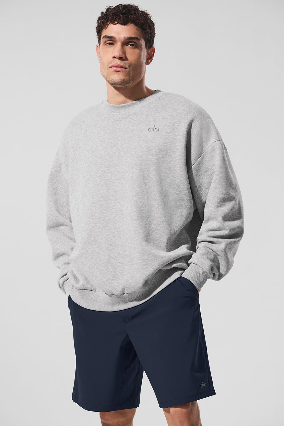 Accolade Crew Neck Pullover - Athletic Heather Grey - Image 3