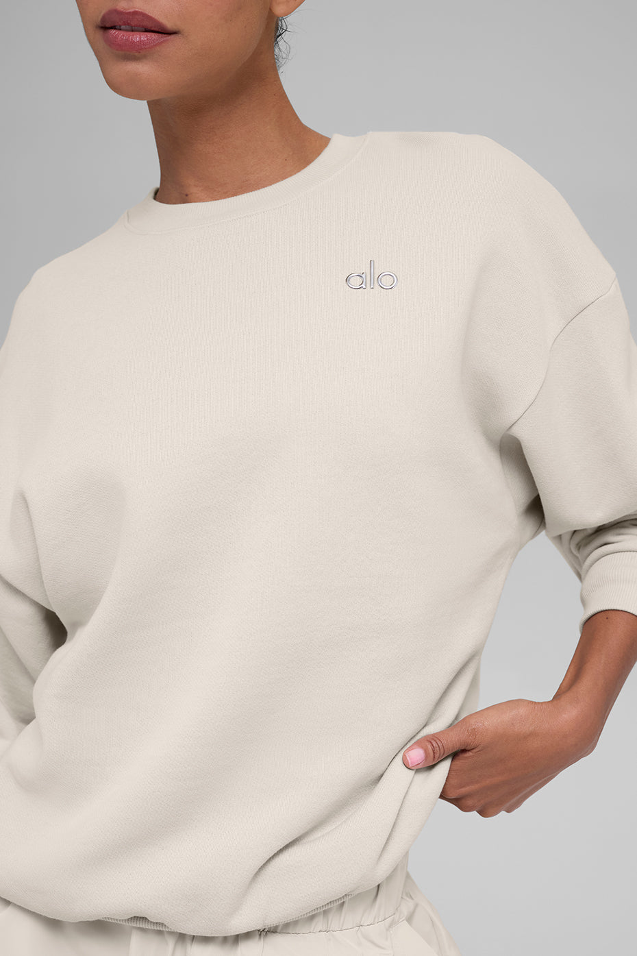 Accolade Crew Neck Pullover - Bone - Image 3