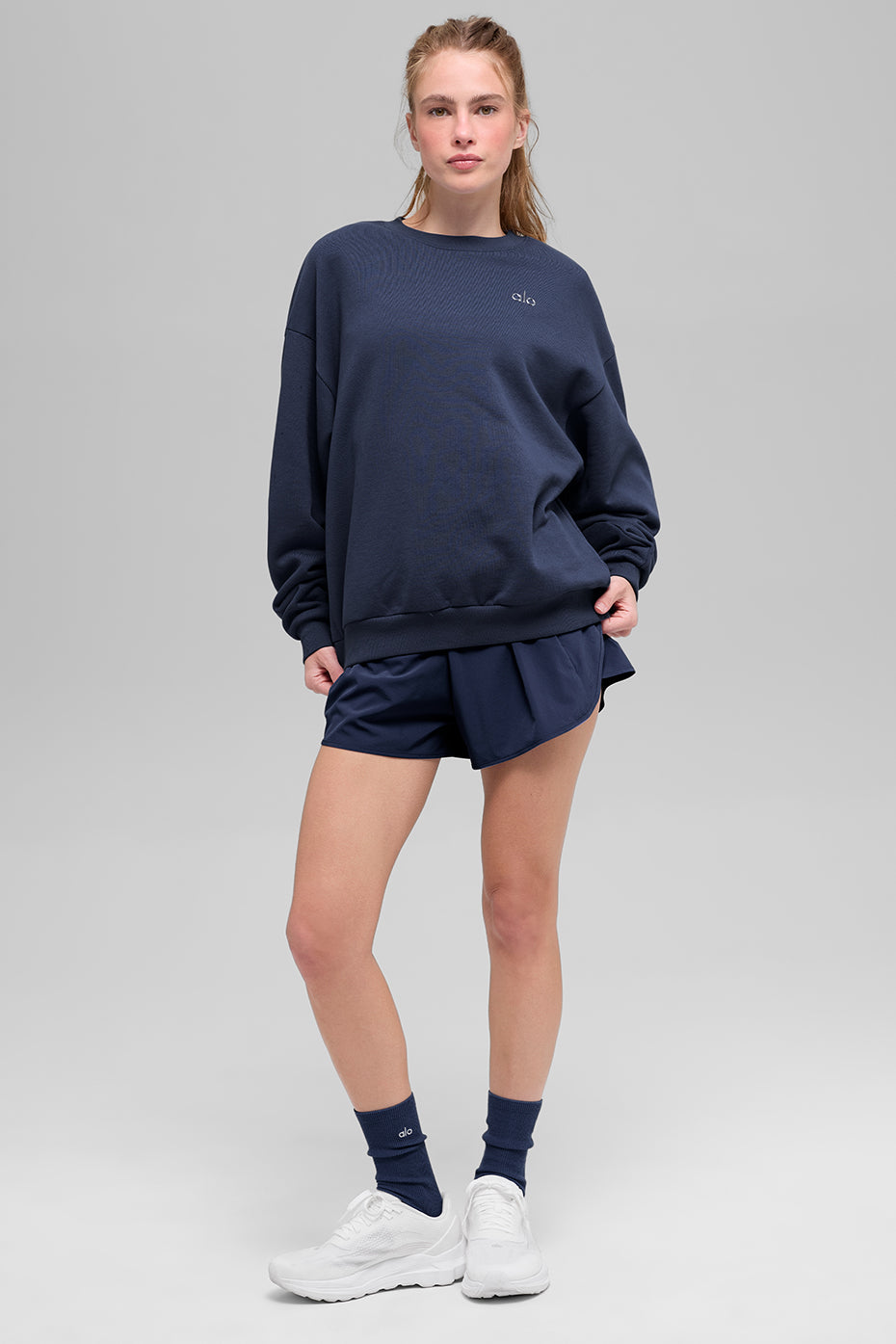 Accolade Crew Neck Pullover - Navy - Image 5