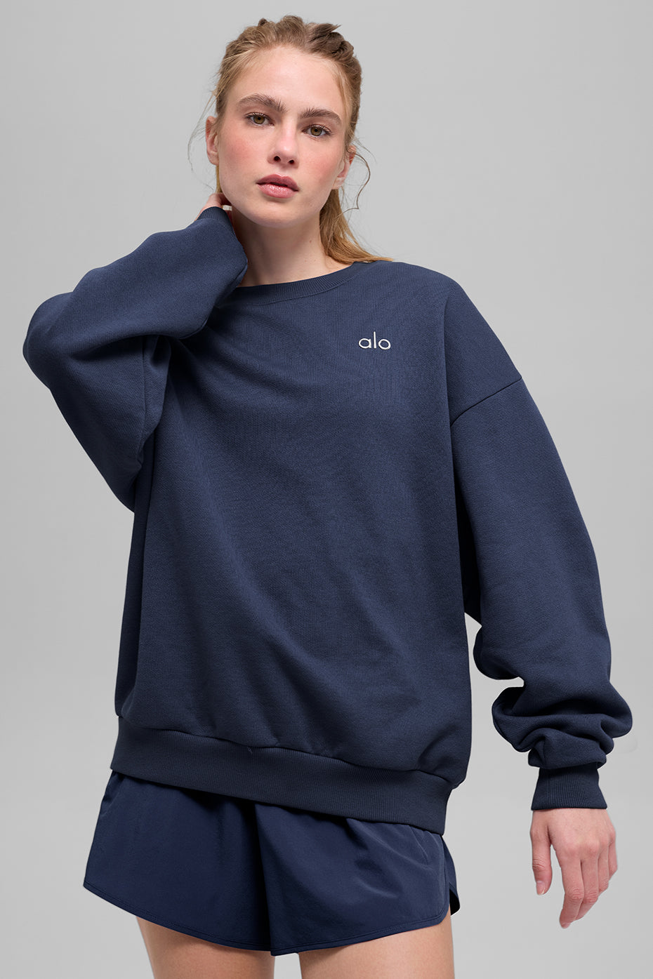 Accolade Crew Neck Pullover - Navy - Image 4