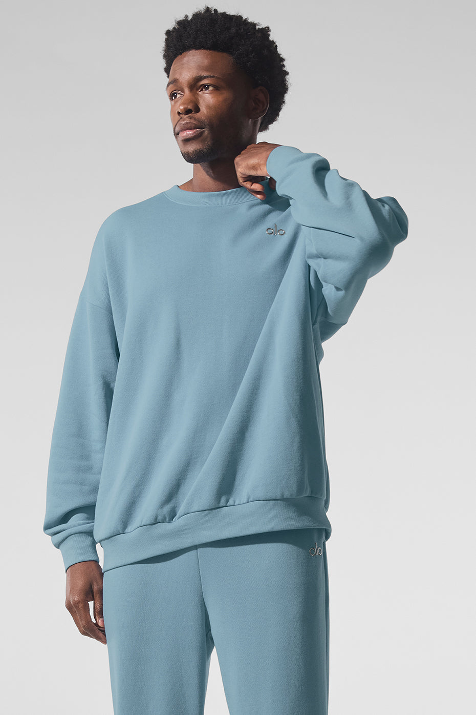 Accolade Crew Neck Pullover - Celestial Blue - Image 2