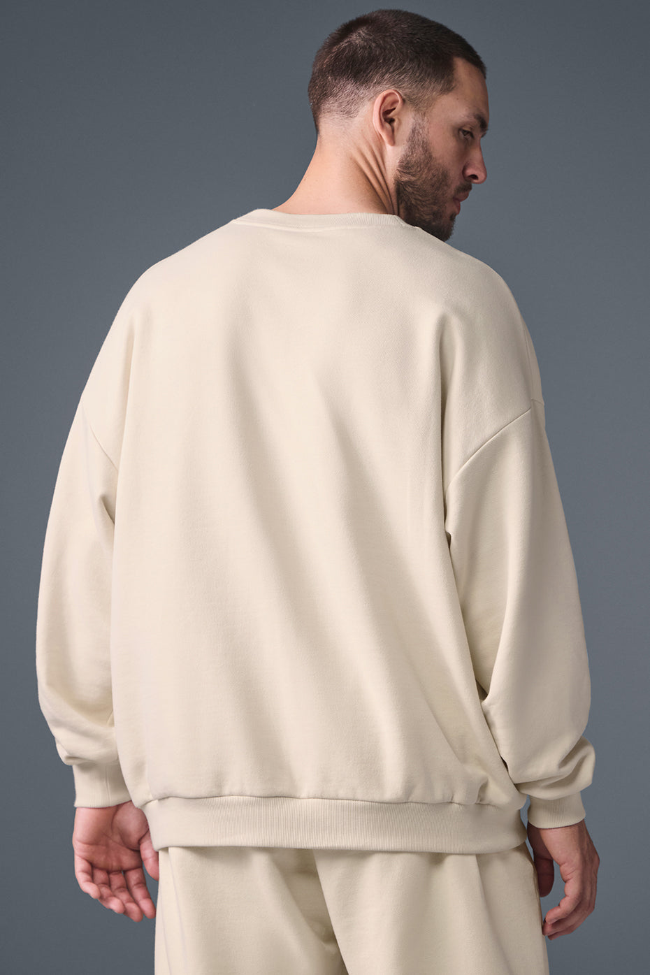 Accolade Crew Neck Pullover - Oat Milk - Image 2