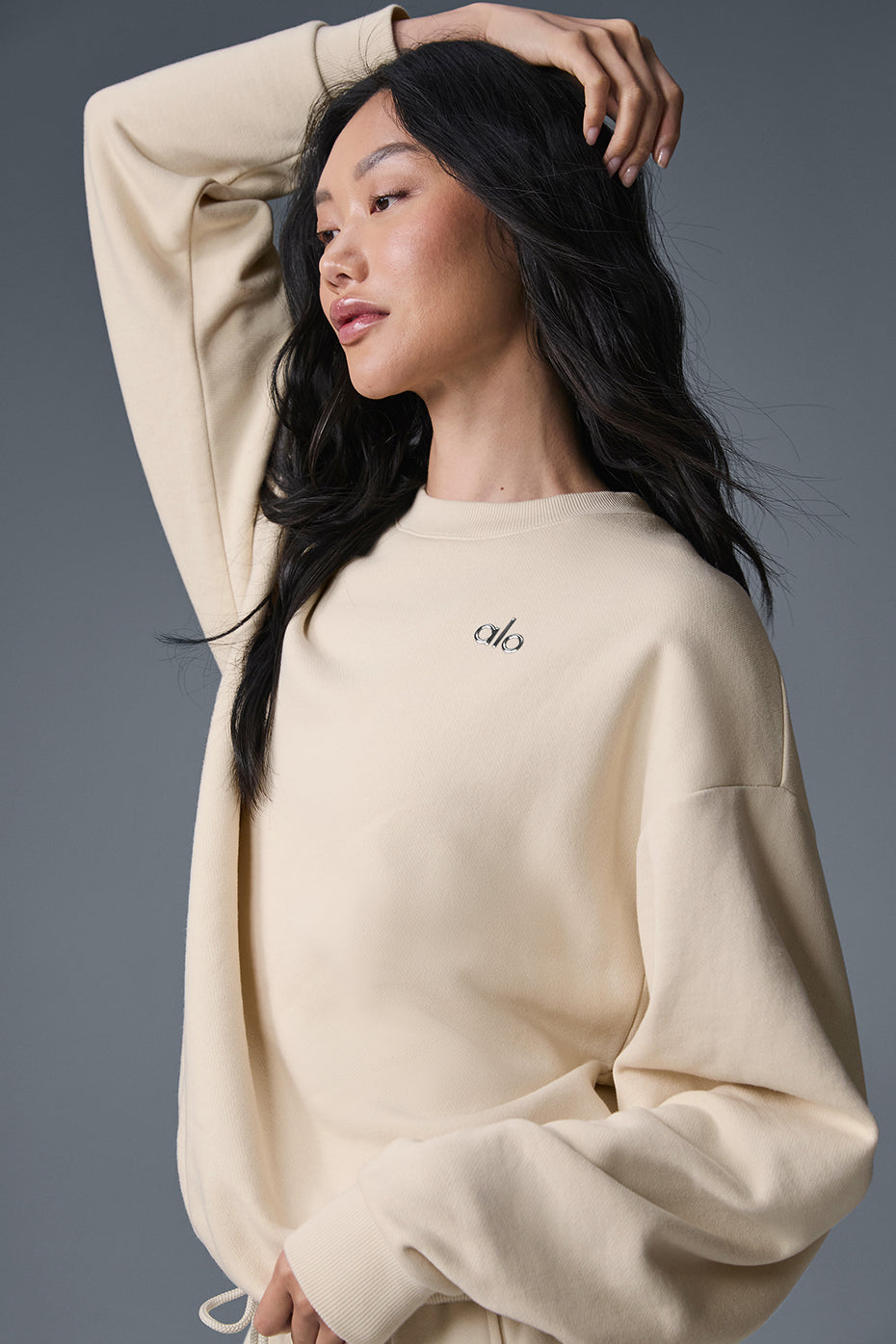 Accolade Crew Neck Pullover - Oat Milk - Image 3