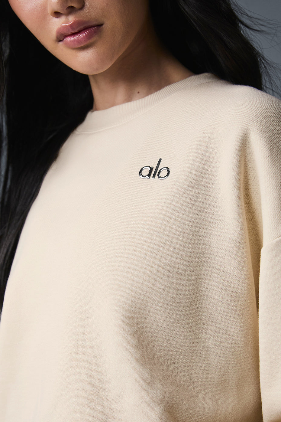 Accolade Crew Neck Pullover - Oat Milk - Image 4