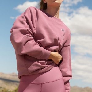 Accolade Crew Neck Pullover - Pink Wild Rose