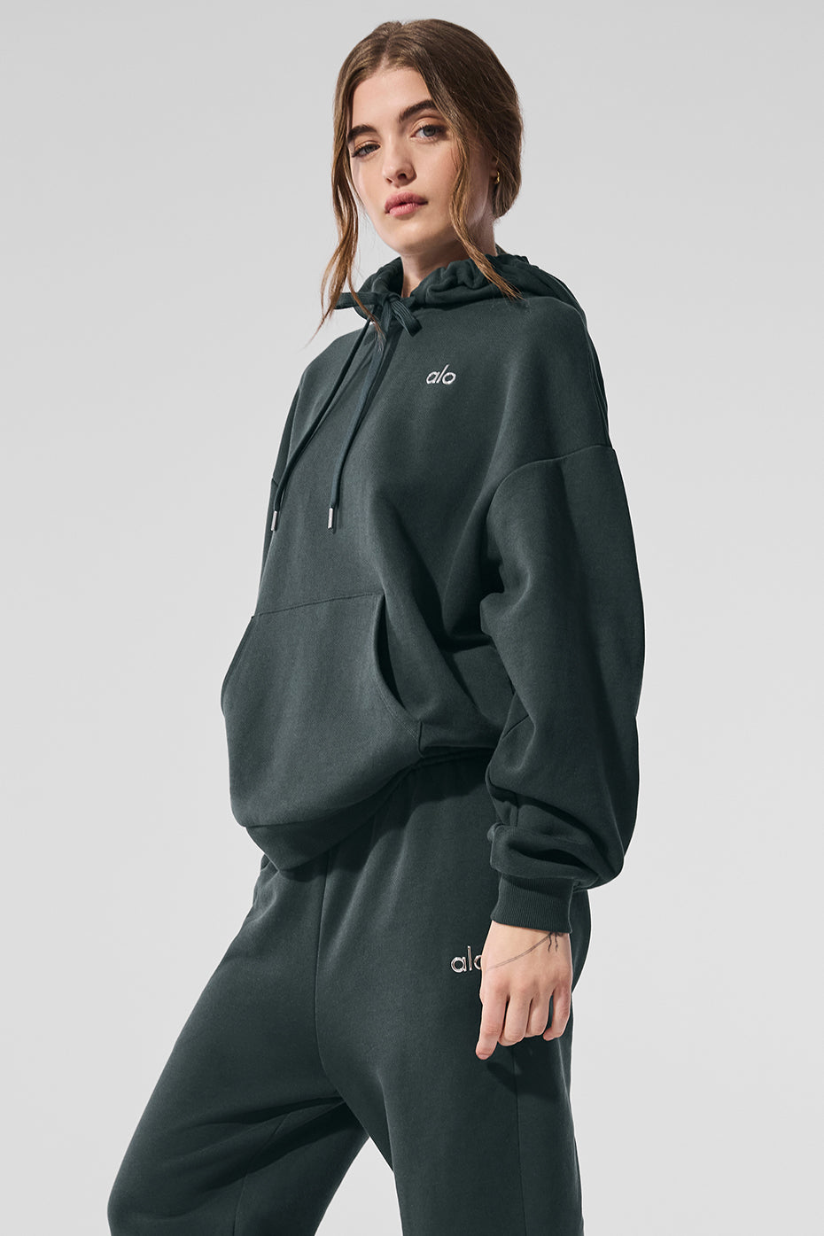 Accolade Hoodie - Charcoal Green - Image 3