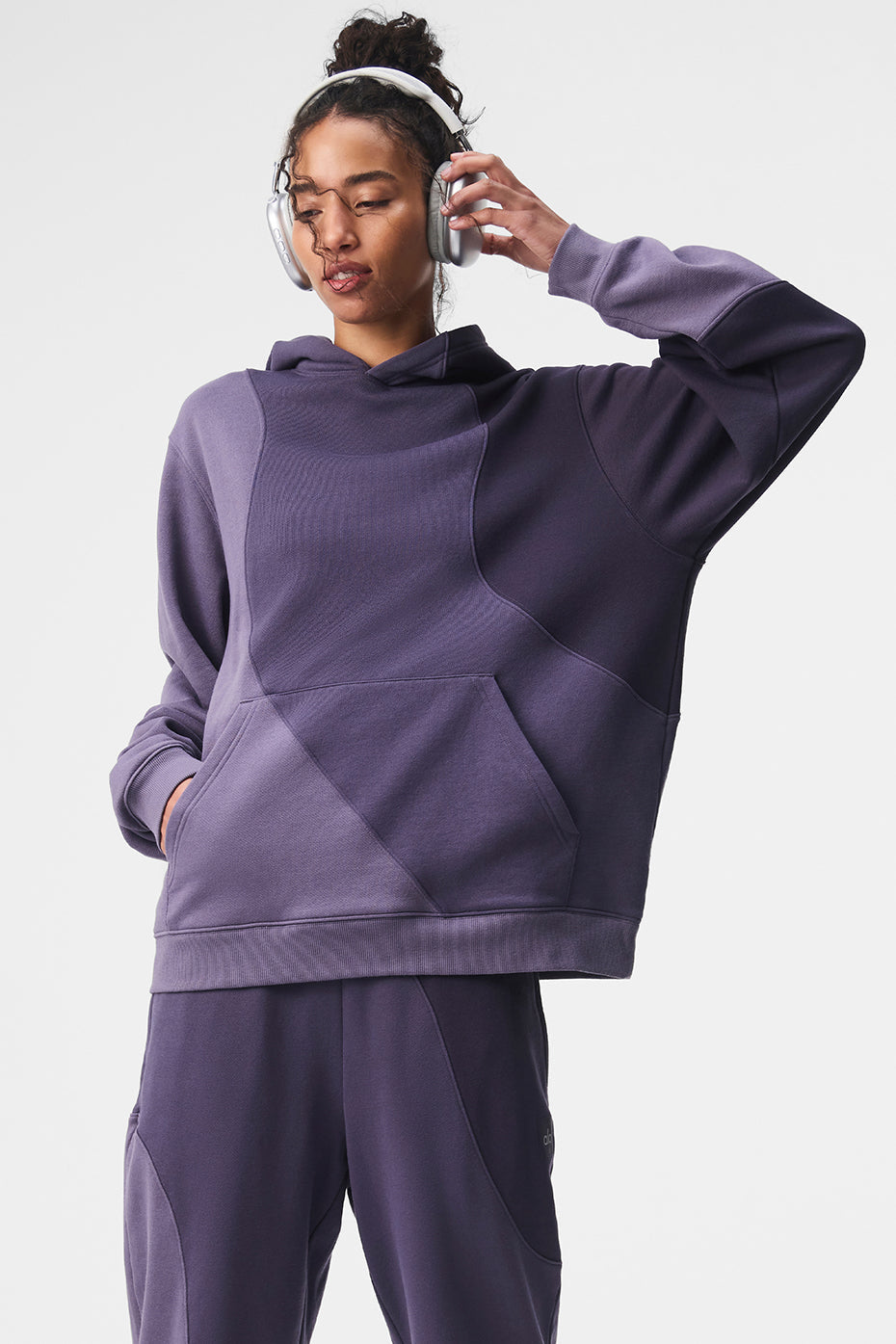 Make Waves Hoodie - Italian Plum Tonal