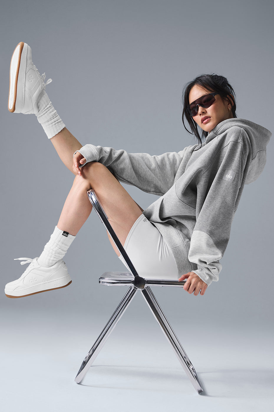 Make Waves Hoodie - Athletic Heather Grey Tonal - Image 5