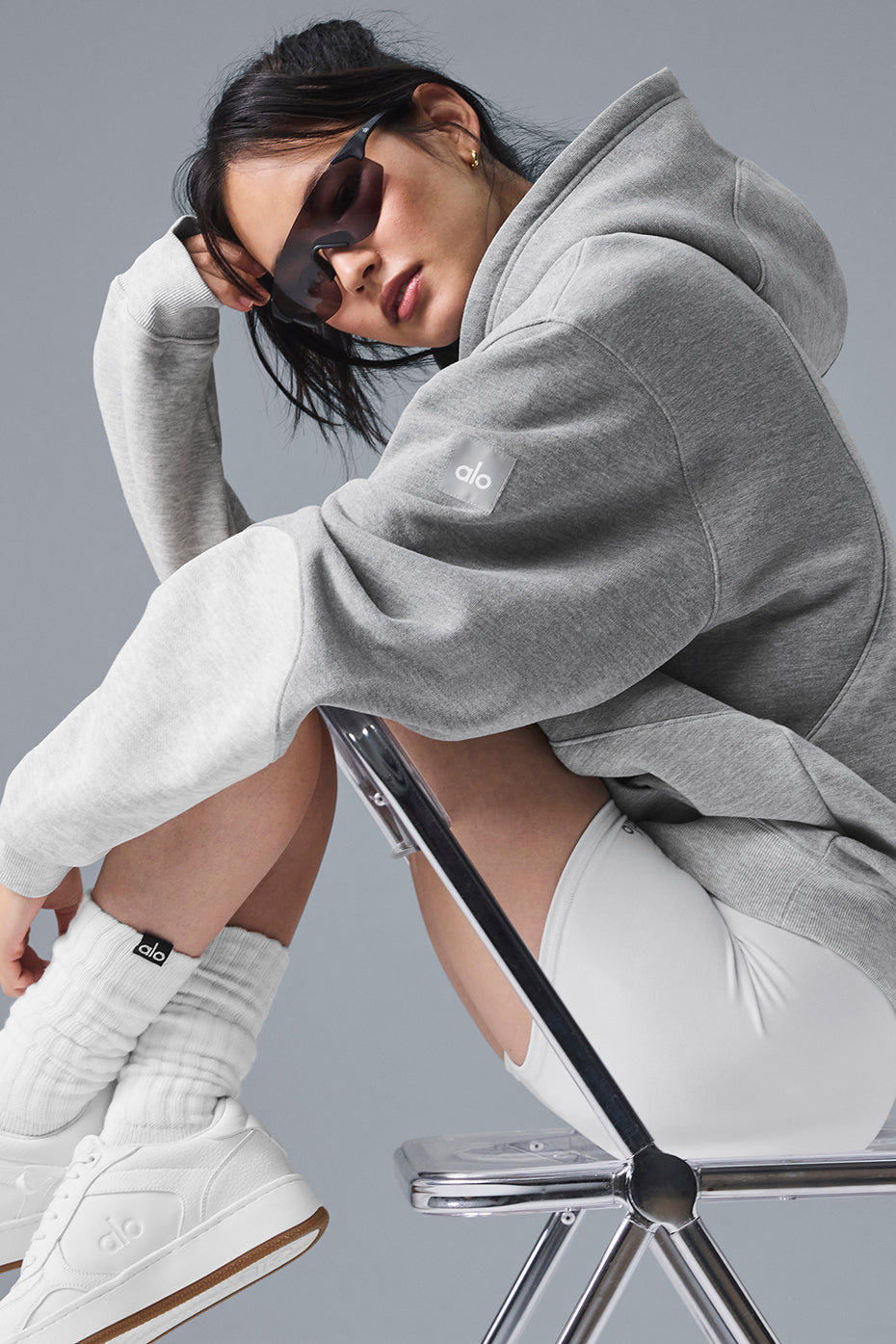 Make Waves Hoodie - Athletic Heather Grey Tonal - Image 3