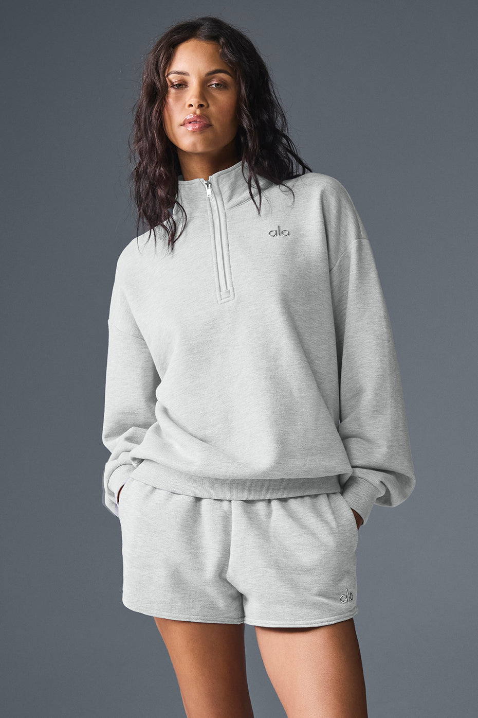 Accolade 1/4 Zip Pullover - Athletic Heather Grey - Image 3
