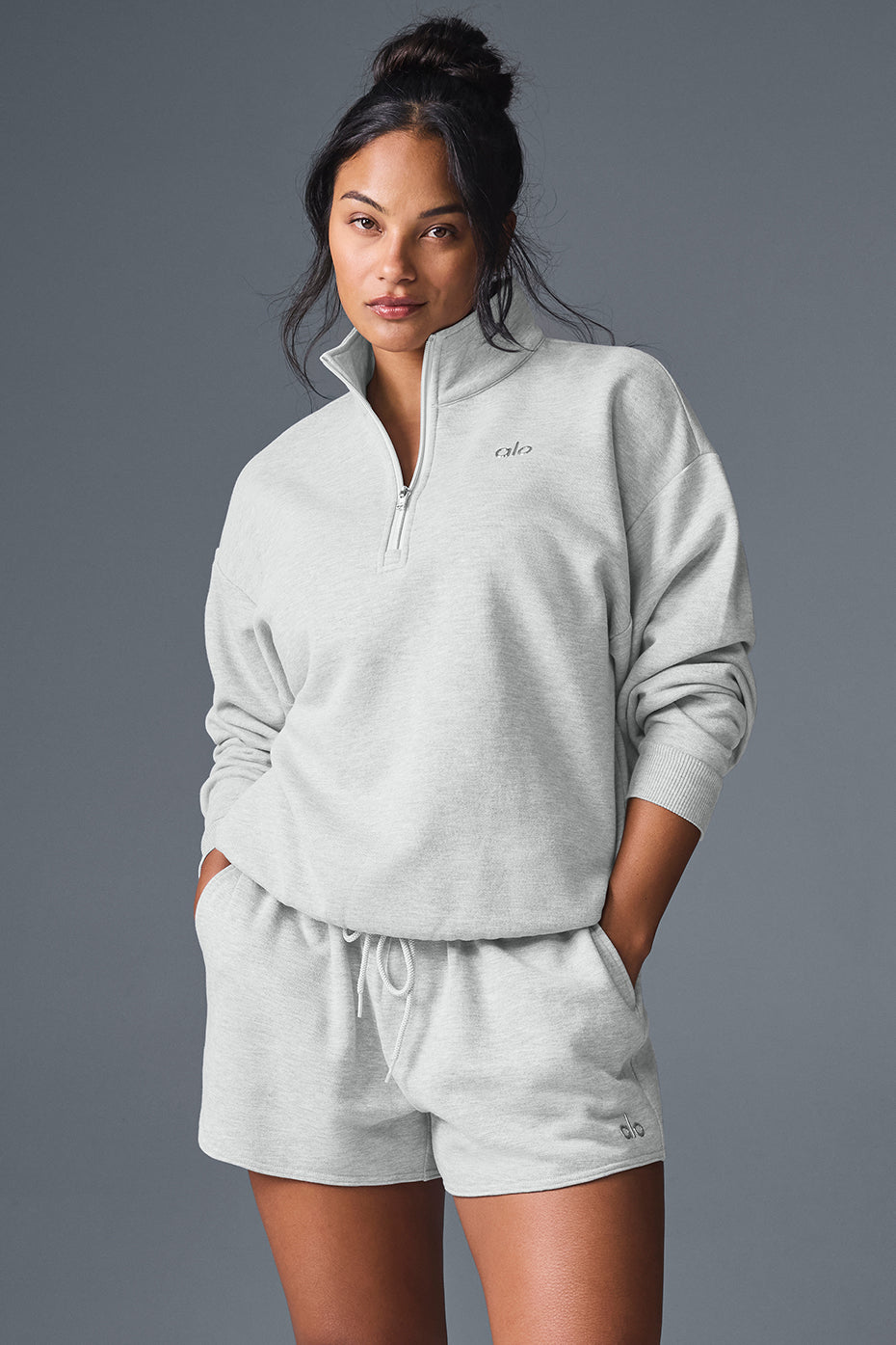 Accolade 1/4 Zip Pullover - Athletic Heather Grey - Image 9