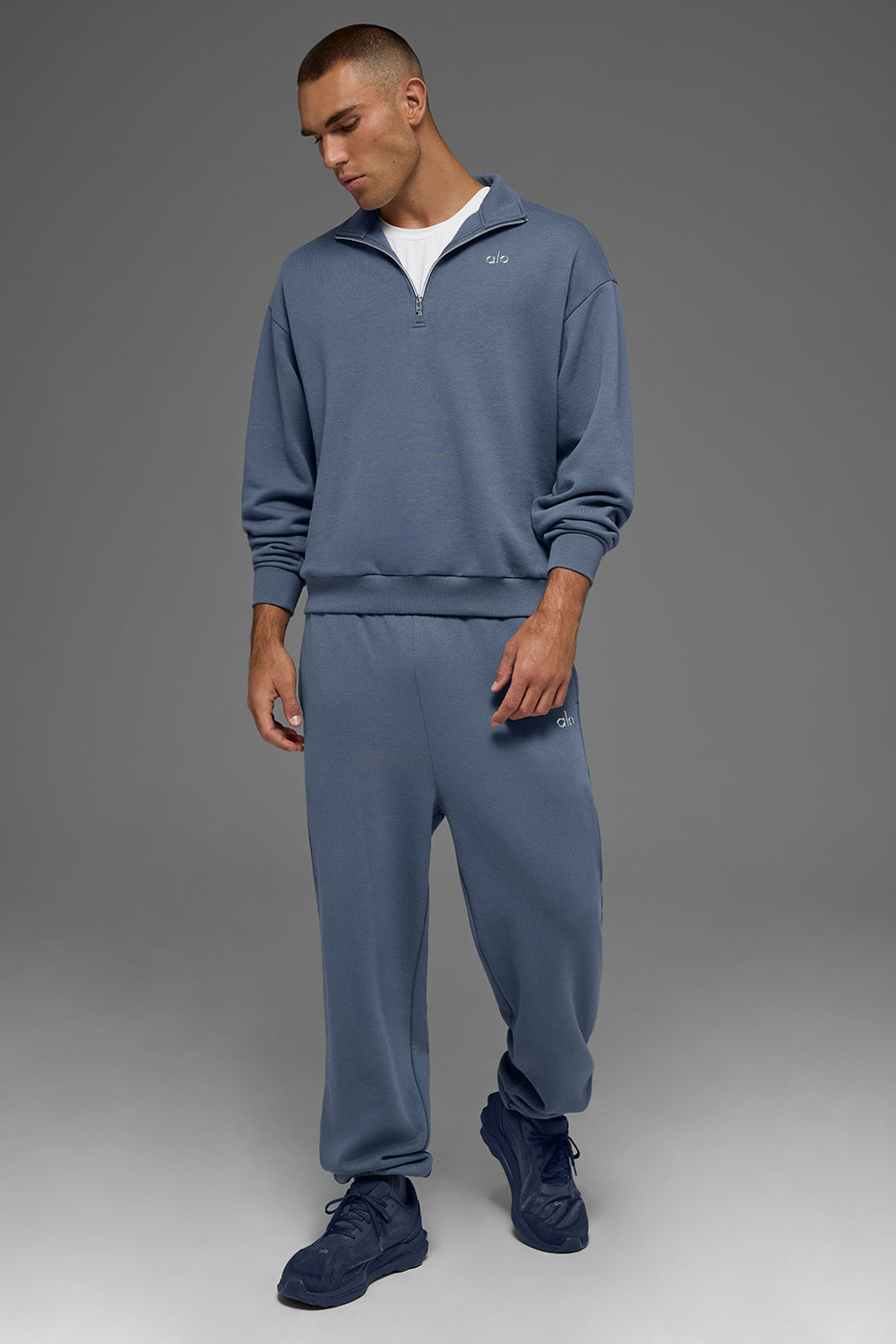 Accolade 1/4 Zip Pullover - Bluestone - Image 4