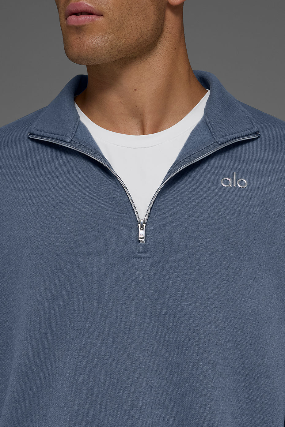 Accolade 1/4 Zip Pullover - Bluestone - Image 2