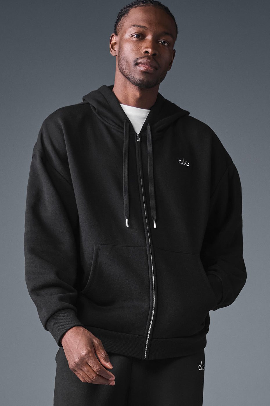 Accolade Full Zip Hoodie - Black - Image 3