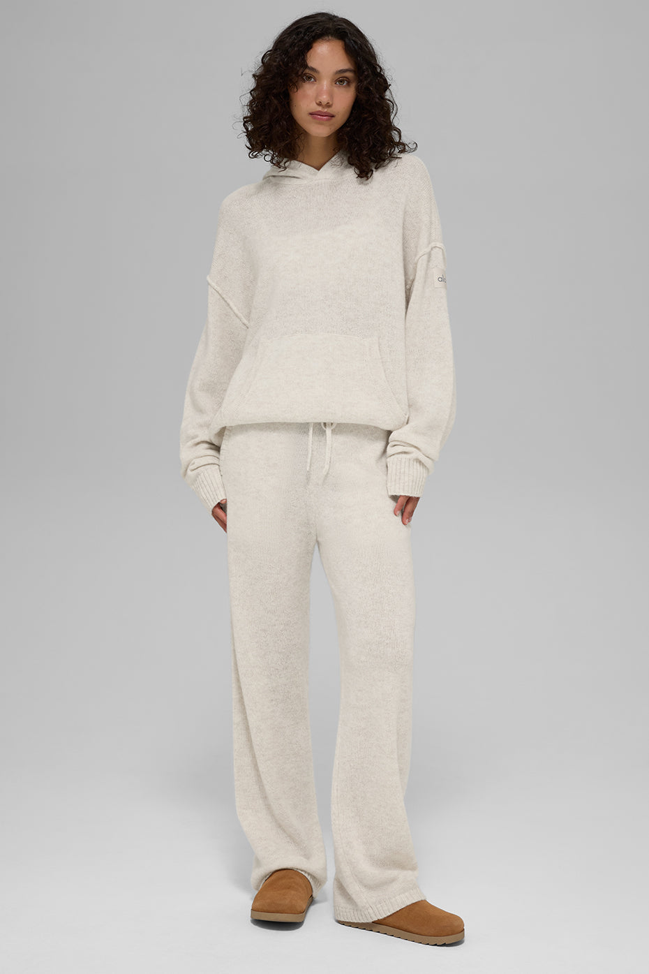 New Class Cashmere Hoodie - Bone Heather - Image 5