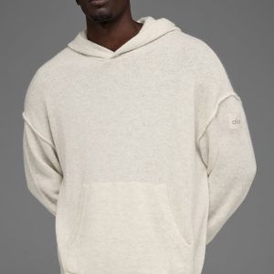 New Class Cashmere Hoodie - Bone Heather