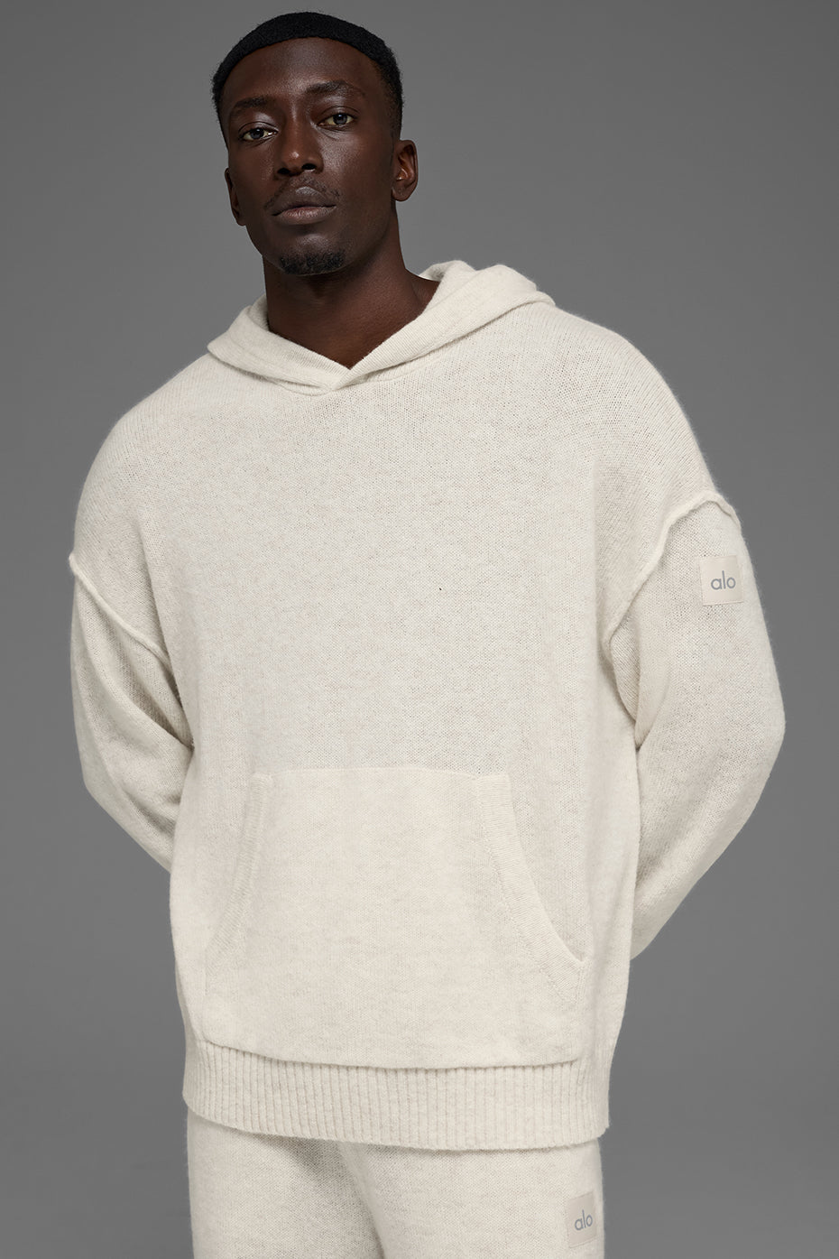 New Class Cashmere Hoodie - Bone Heather