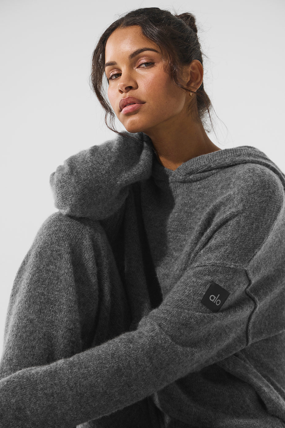 New Class Cashmere Hoodie - Platinum Grey - Image 3