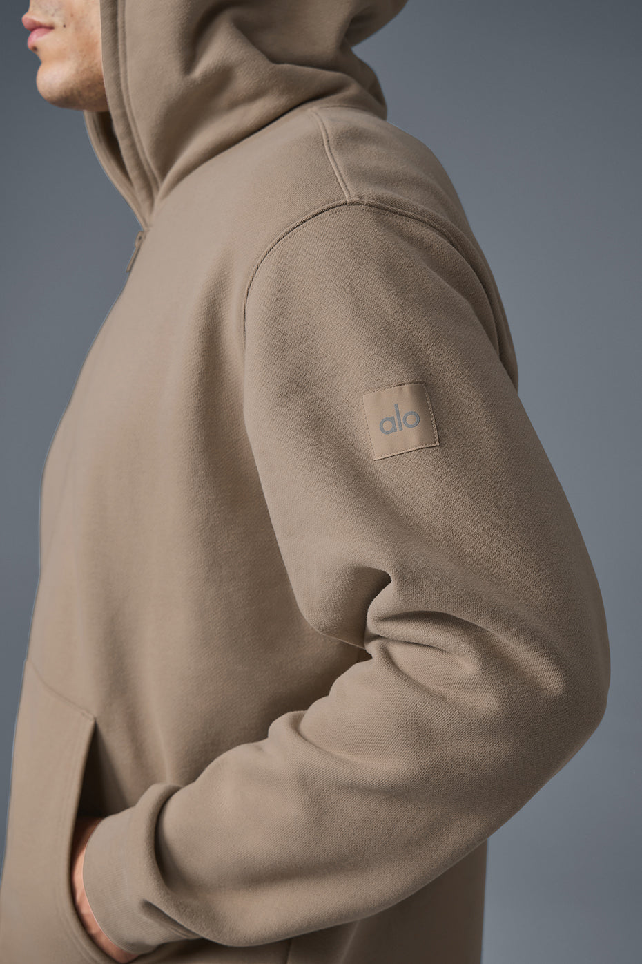 Renown Full Zip Hoodie - Gravel - Image 3