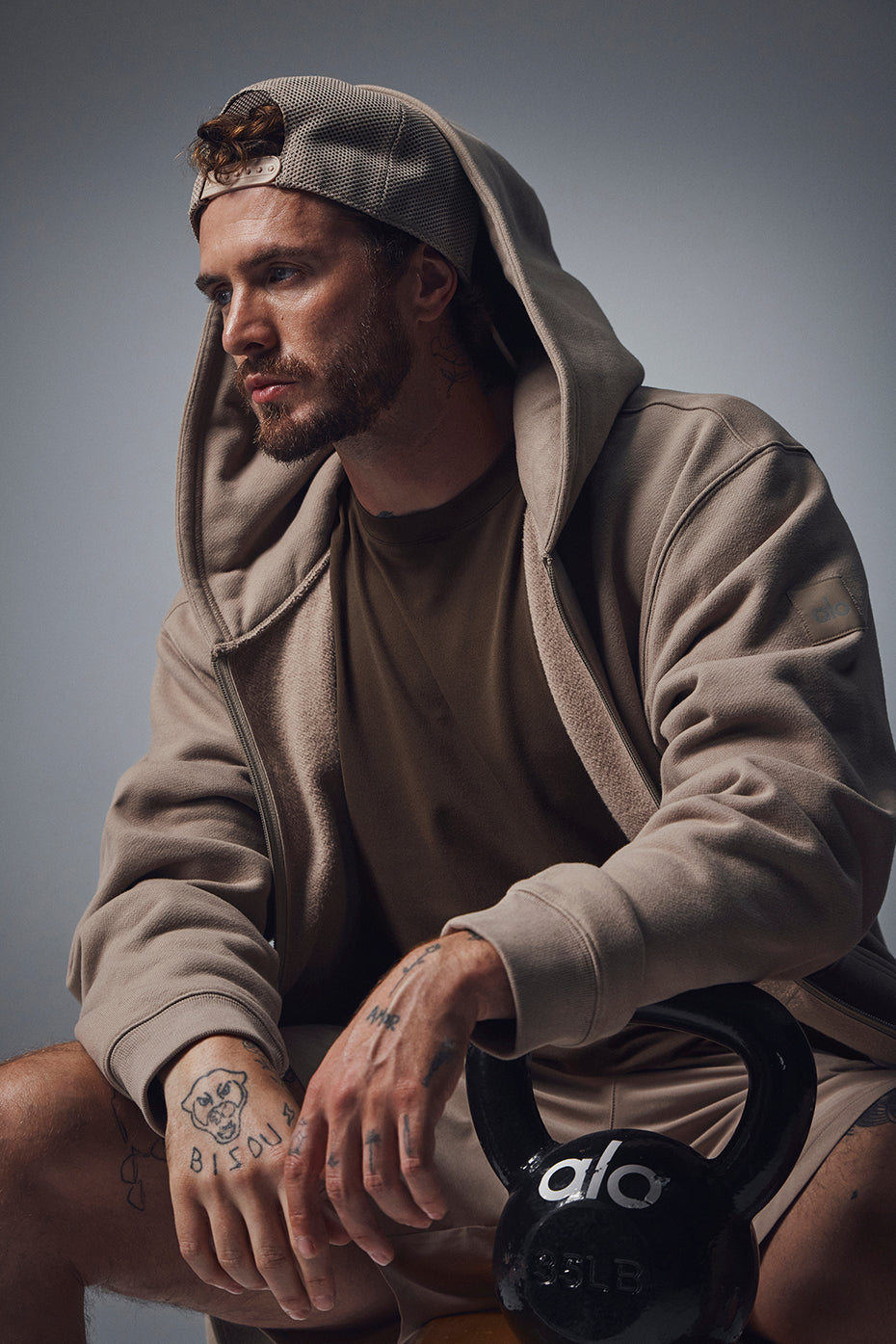 Renown Full Zip Hoodie - Gravel - Image 5