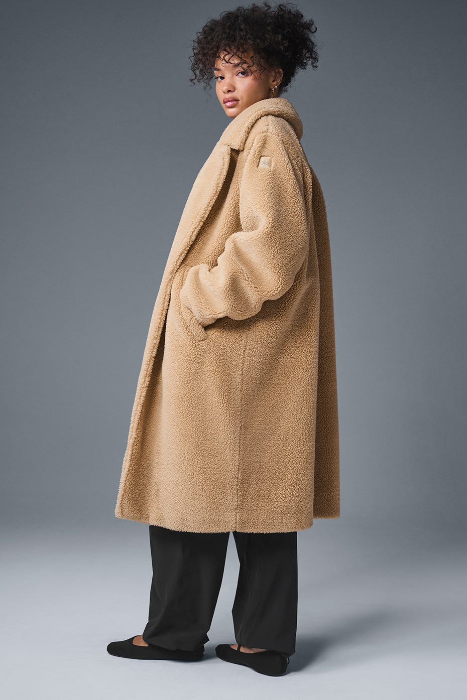 Oversized Sherpa Trench - Camel - Image 2