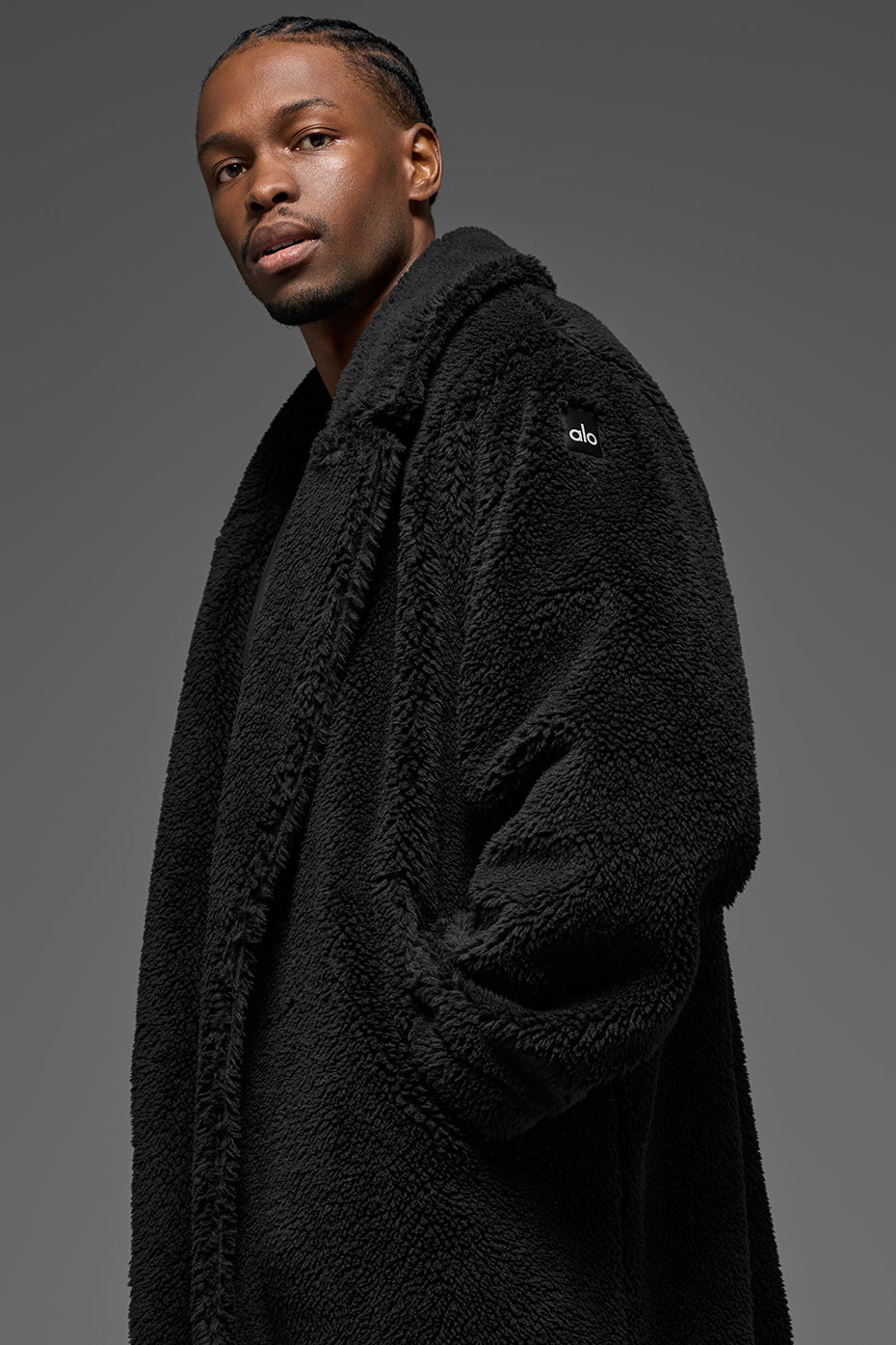 Oversized Sherpa Trench - Black - Image 3