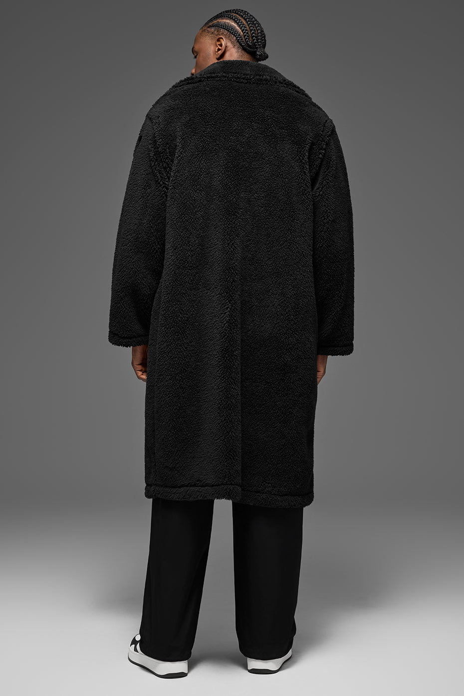 Oversized Sherpa Trench - Black - Image 2