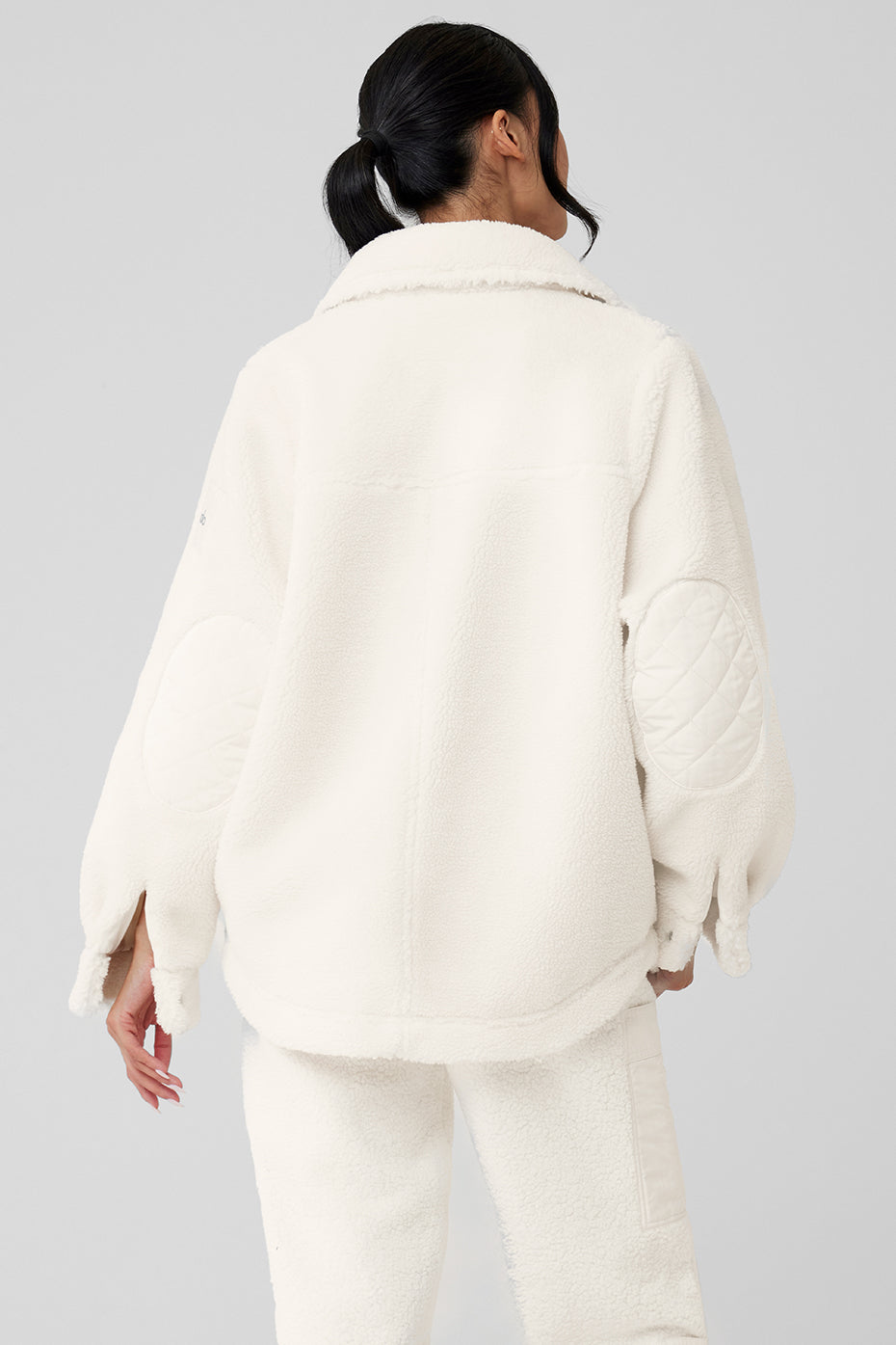 Sherpa Edge Shacket - Ivory - Image 3