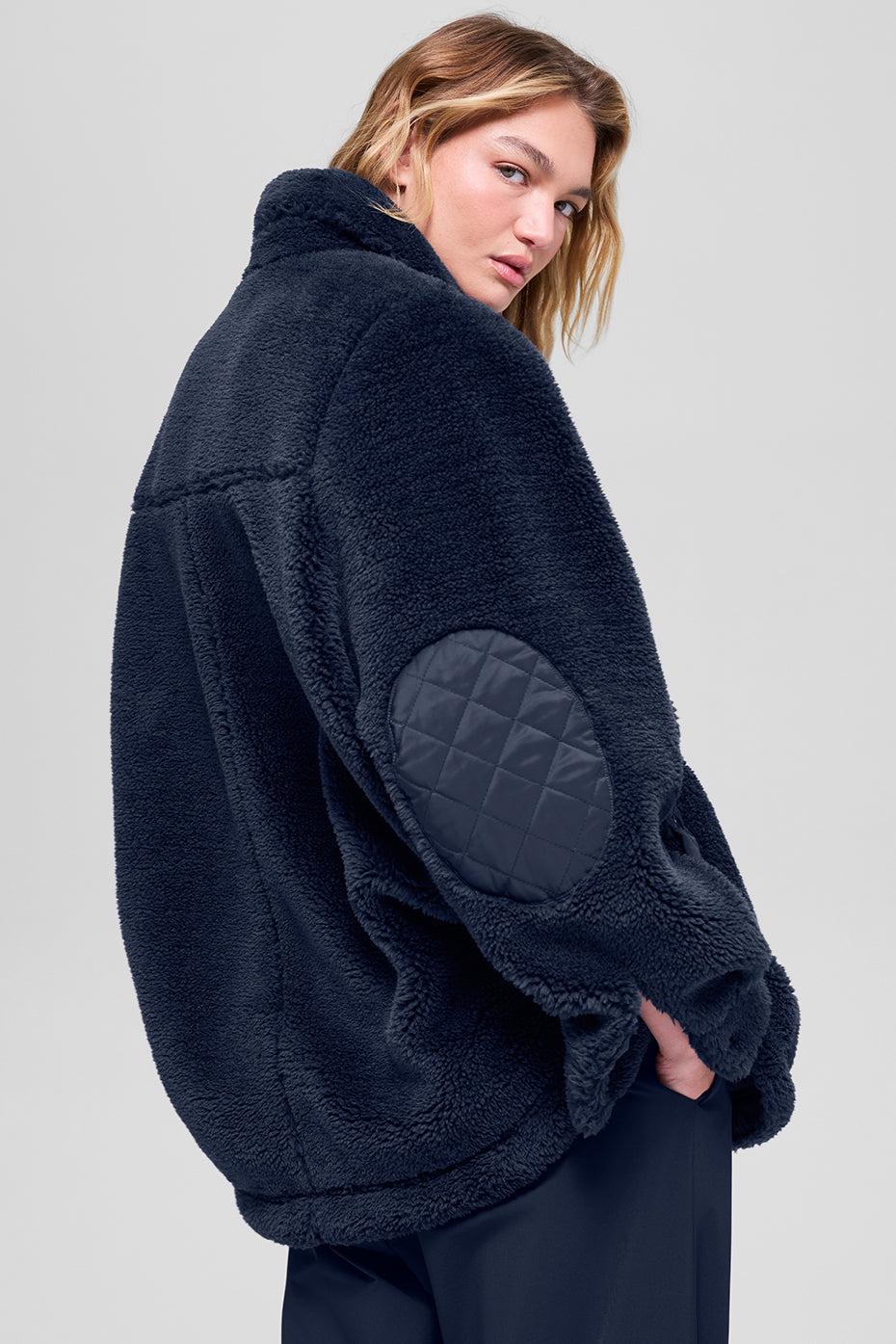 Sherpa Edge Shacket - Navy - Image 3