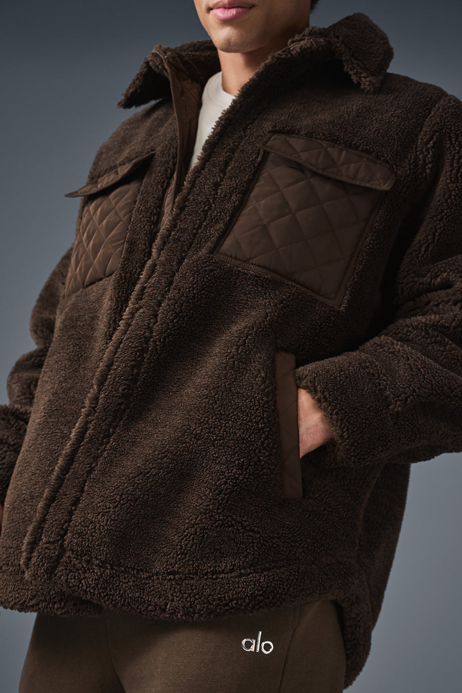 Sherpa Edge Shacket - Espresso - Image 3