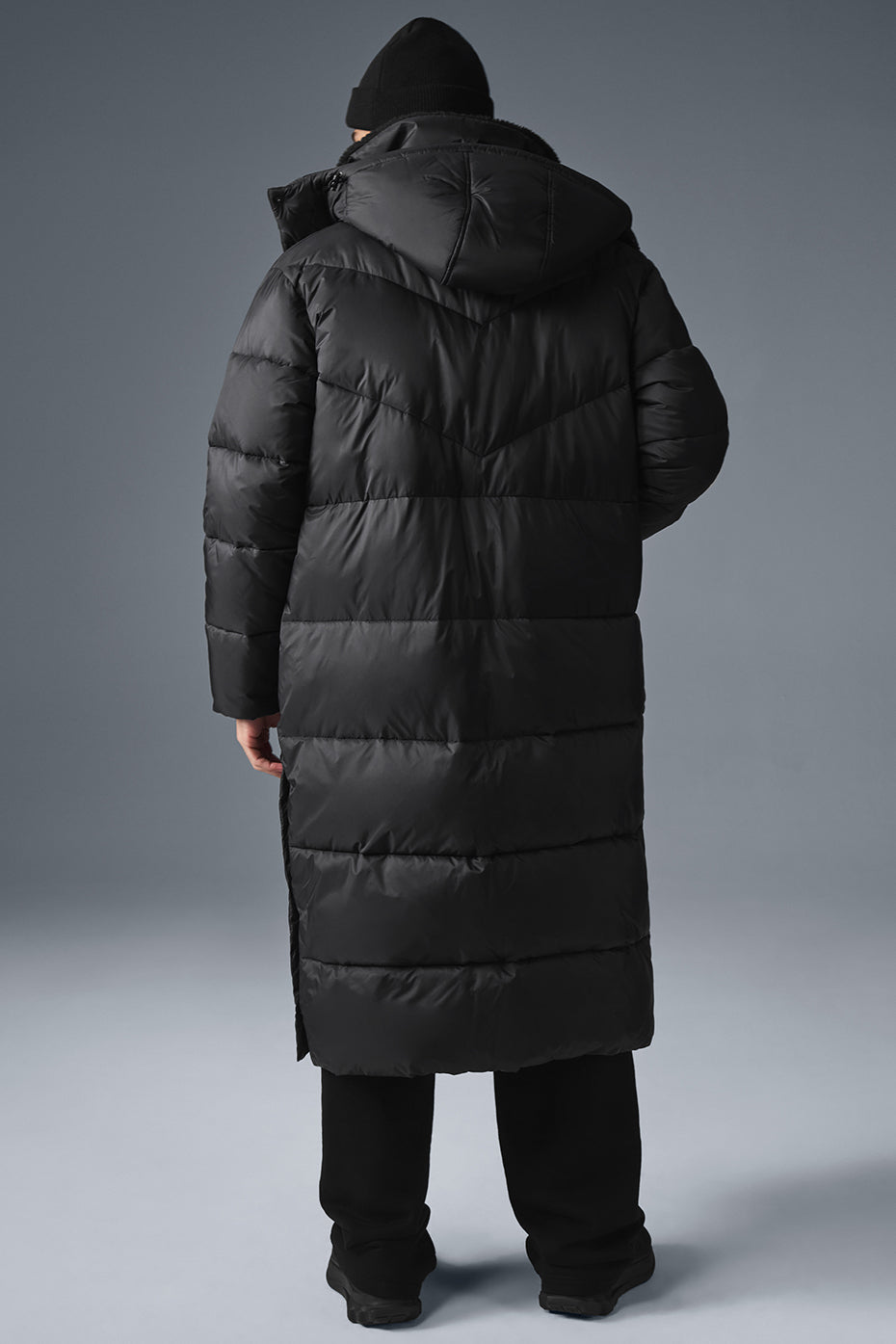 Gold Rush Puffer Trench - Black - Image 3