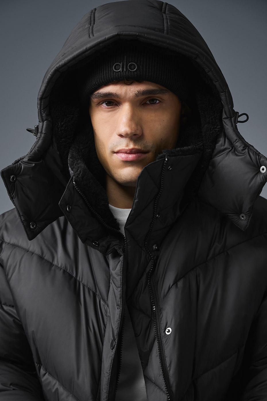 Gold Rush Puffer Trench - Black - Image 5