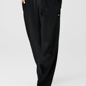 Velour Baller Pant - Black