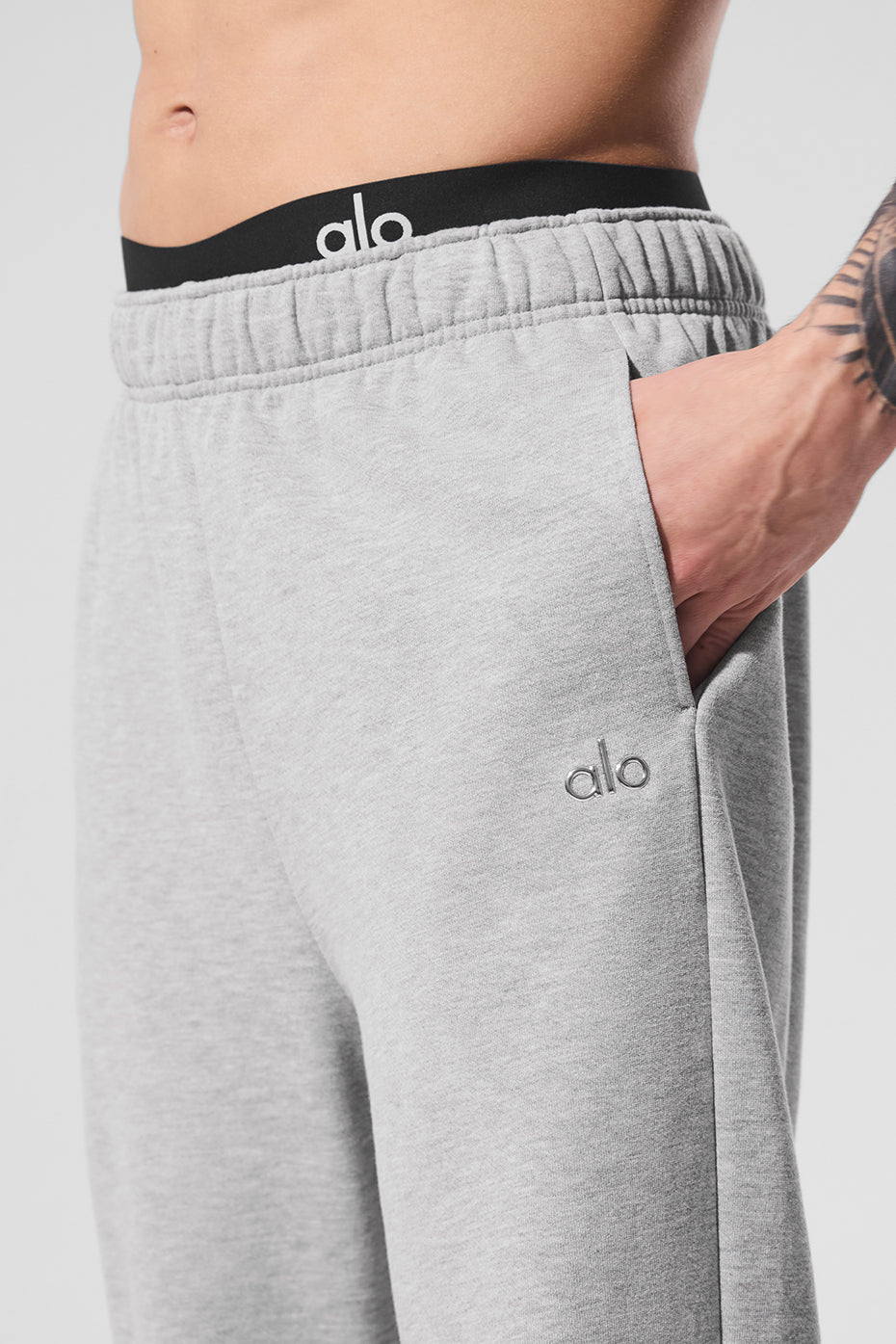 Accolade Straight Leg Sweatpant - Athletic Heather Grey - Image 3