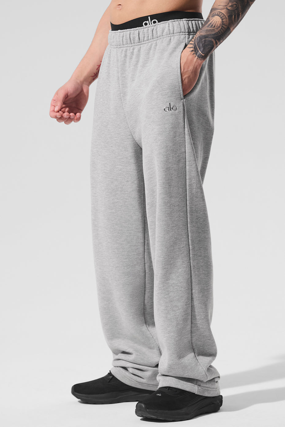 Accolade Straight Leg Sweatpant - Athletic Heather Grey - Image 4