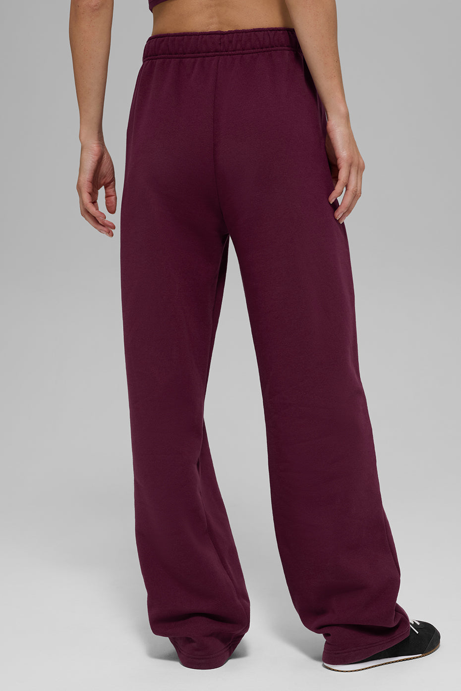 Accolade Straight Leg Sweatpant - Burgundy - Image 3