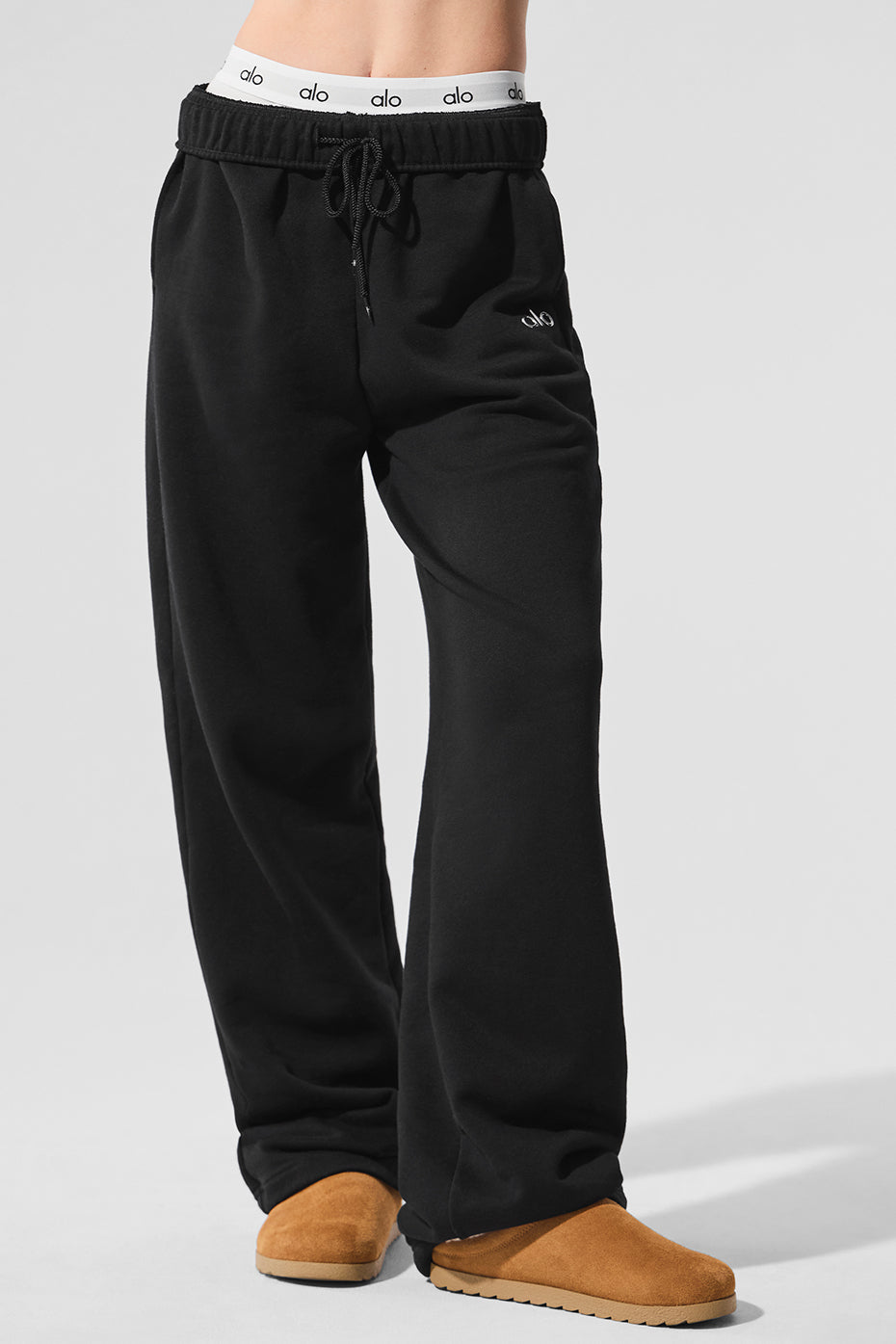 Accolade Straight Leg Sweatpant - Black - Image 2