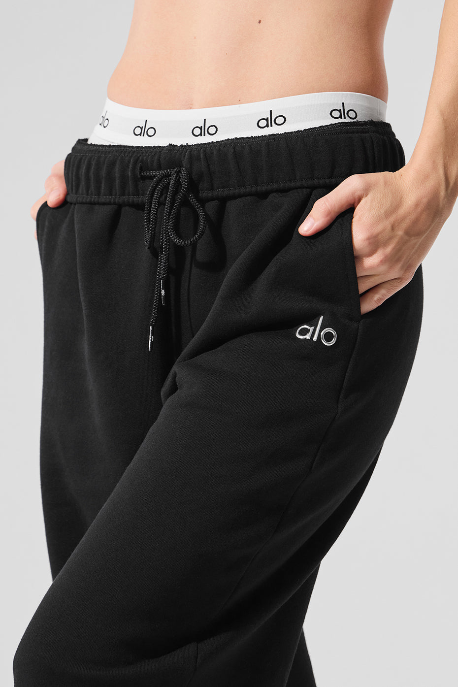 Accolade Straight Leg Sweatpant - Black - Image 5