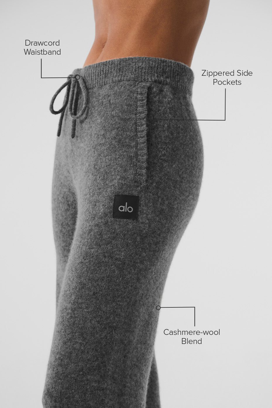 New Class Cashmere Sweatpant - Platinum Grey - Image 2