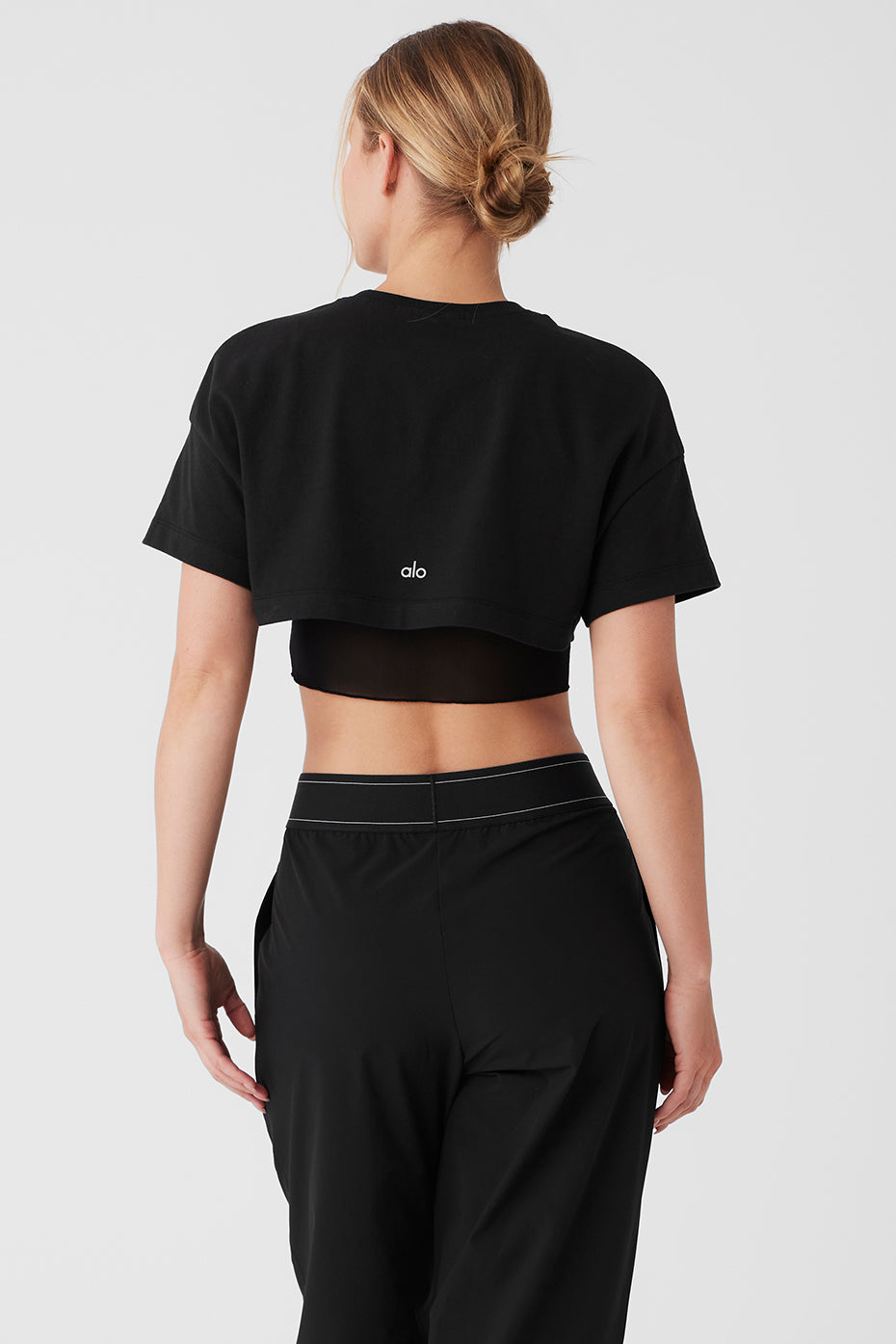 Made You Look Cropped Short Sleeve Tee - Black - Image 2